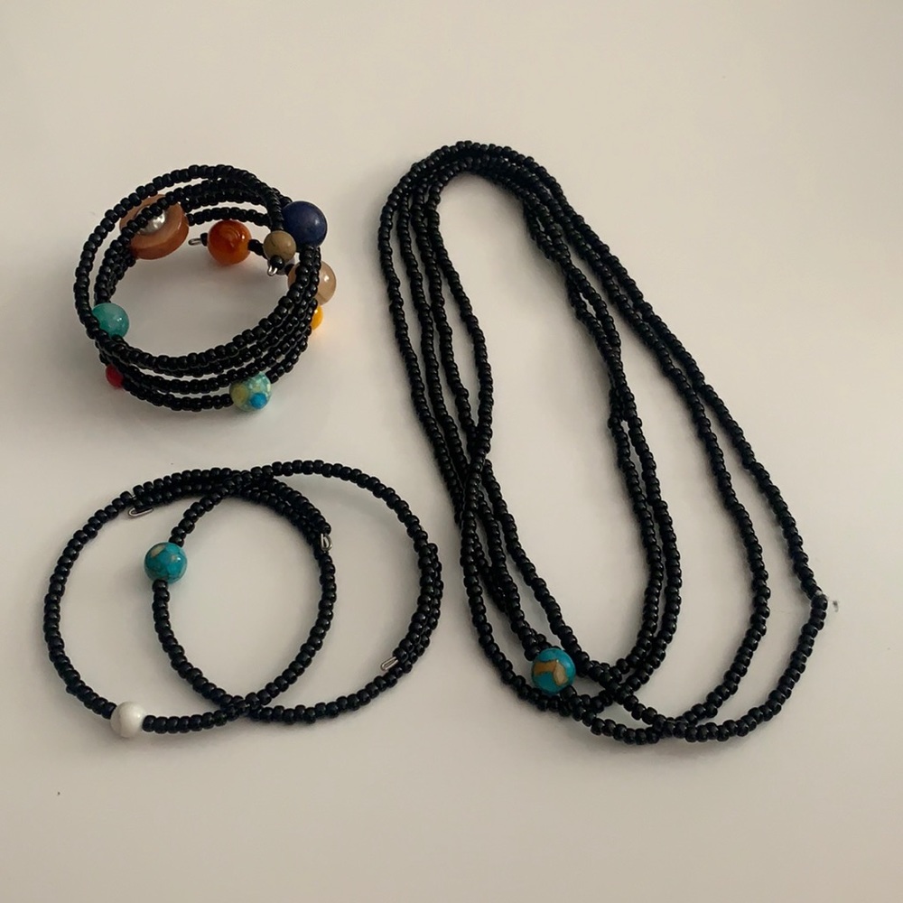 Astronobead Space necklace and bracelets